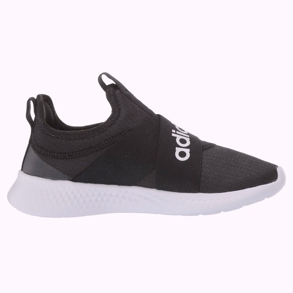 Adidas SUPER Cloudfoam Puremotion black AIR FLOW MESH slip on white bounce sole